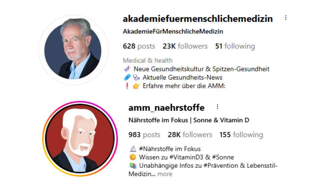 Instagram Kanäle